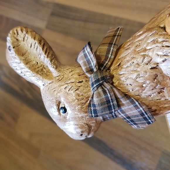 Vintage Easter BunnyWith Wheelbarrow Display Decor - Picture 9 of 15